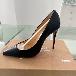 Christian Louboutin Kate 100mm, Black, Size 37.5 (US 7.5) – Brand New.